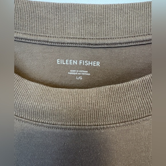 Eileen Fisher Boxy cotton jersey top , sz : large - Picture 7 of 8